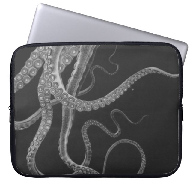 Octopus Tritpych-tapes laptophoes Laptop Sleeve (Voorkant)