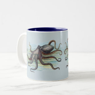 octopus tweekleurige koffiemok
