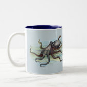  octopus tweekleurige koffiemok (Links)