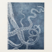 Octopus Twilight Blue Denim Waterverf Art Planner (Voorkant)