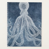 Octopus Twilight Blue Denim Waterverf Planner (Voorkant)
