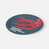Octopus Undersea thema Verjaardag Papieren Bordje (Gekanteld)