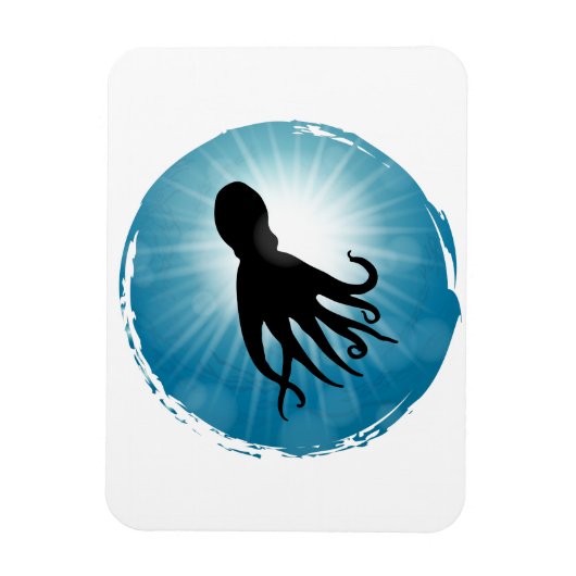 Octopus Underwater Aquatic Life Magneet (Verticaal)