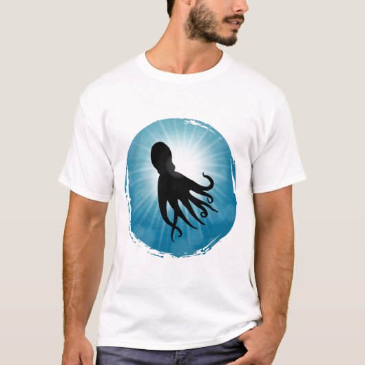 Octopus Underwater Aquatic Life T-shirt (Voorkant)