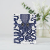 Octopus Up-Close Briefkaart (Staand voorkant)