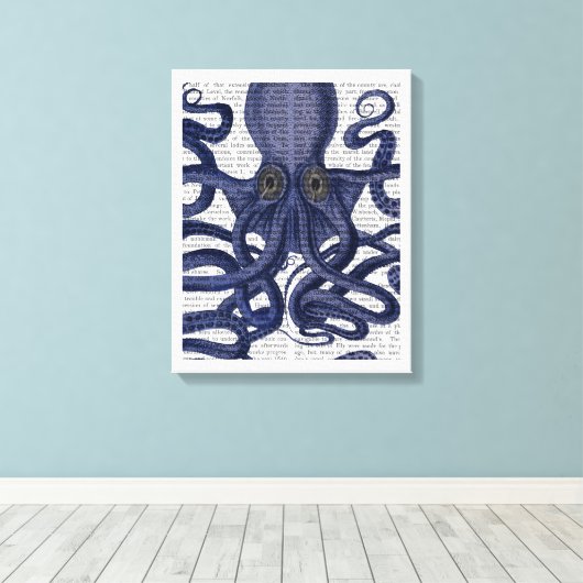 Octopus Up-Close Canvas Afdruk (Insitu (Houten vloer))