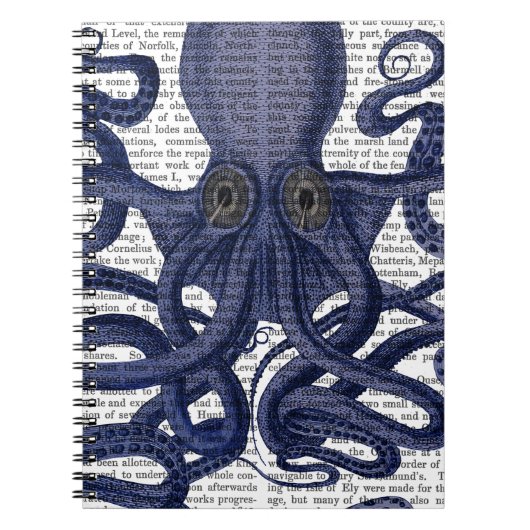 Octopus Up-Close Notitieboek (Voorkant)