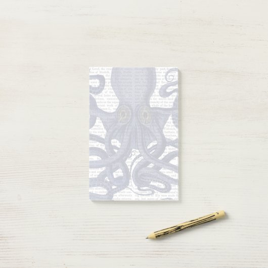 Octopus Up-Close Post-it® Notes (Op bureau)