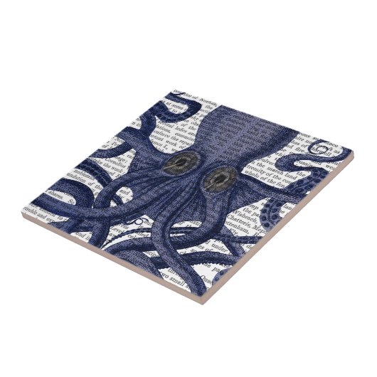 Octopus Up-Close Tegeltje (Zijkant)