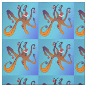 Octopus vakantieontwerp stof (Swatch)