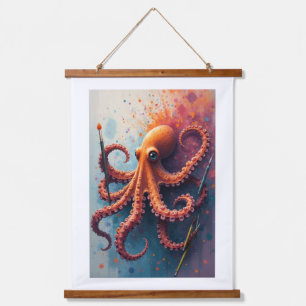 Octopus van creativiteit hangend wandkleed