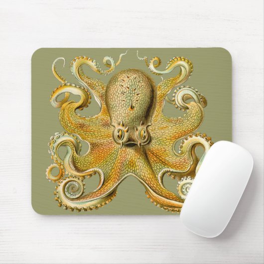 Octopus van Ernst Haeckel Muismat (Met muis)