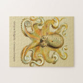 Octopus van Ernst Haeckel  Ocean Life Legpuzzel (Horizontaal)