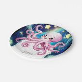 Octopus van magische Kinderen Papieren Bordje (Gekanteld)