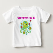 Octopus  Verjaardag T-shirt (Voorkant)