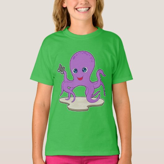 octopus verrekijker t-shirt (Voorkant)
