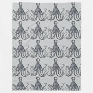 OCTOPUS Victoriaans steampunk gepersonaliseerd Fleece Deken
