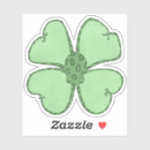 Octopus Vier Blad Klaver Waterverf Sticker (Vel)