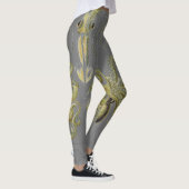 Octopus, vierkante illustratie, Vintage Leggings (Rechts)