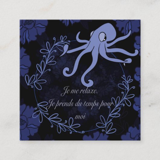 octopus vierkante visitekaartje (Voorkant)