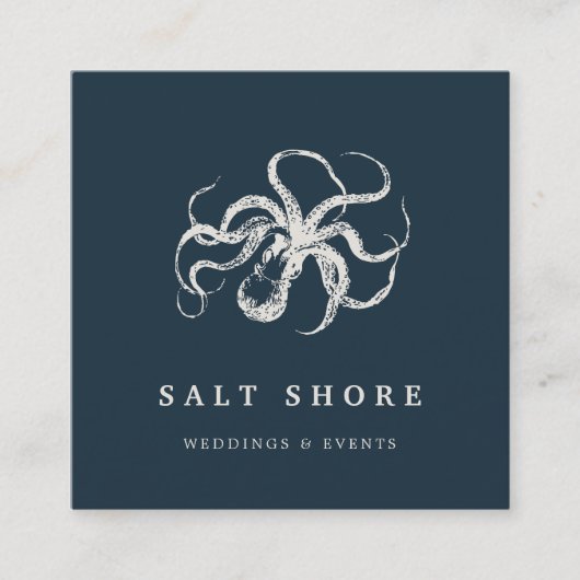 octopus vierkante visitekaartje (Voorkant)