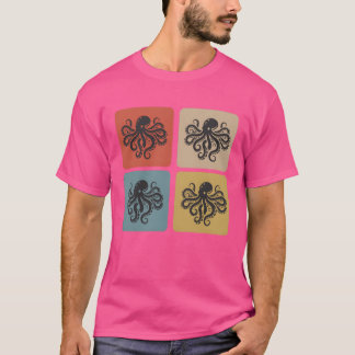 Octopus Vintage Design vrienden T-shirt