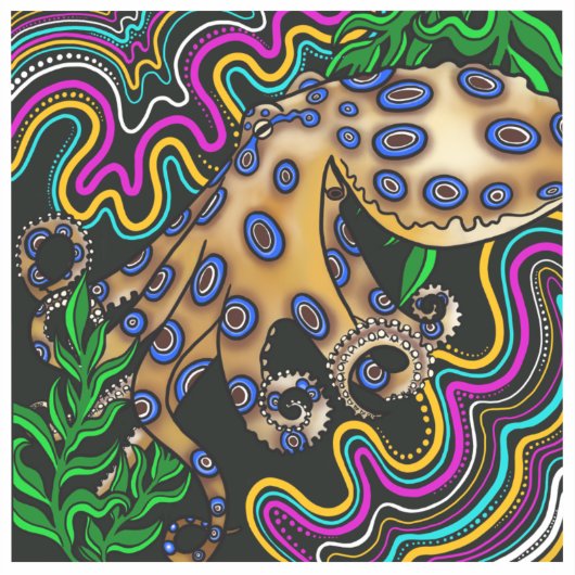 octopus-vinyl-Sticker Sticker (Voorkant)