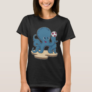 Octopus Voetbal Soccer T-shirt