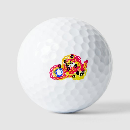Octopus vreugde zomer spel golfballen (Voorkant)