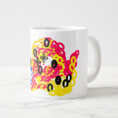 Octopus vreugde zomer spelen grote koffiekop (Voorkant rechts)