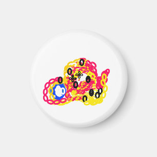 Octopus vreugde zomer spelen magneet