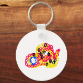 Octopus vreugde zomer spelen sleutelhanger (Voorkant)