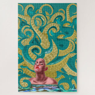 Octopus Vrouw - Kunst Legpuzzel