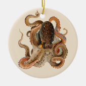 Octopus Vulgaris, Dierentuin Mariene Dieren Keramisch Ornament (Voorkant)