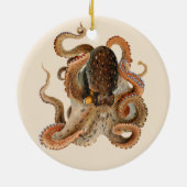 Octopus Vulgaris, Dierentuin Mariene Dieren Keramisch Ornament (Achterkant)