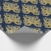 Octopus Vulgaris door Ernst Haeckel Wrapping Paper Cadeaupapier (Hoek)