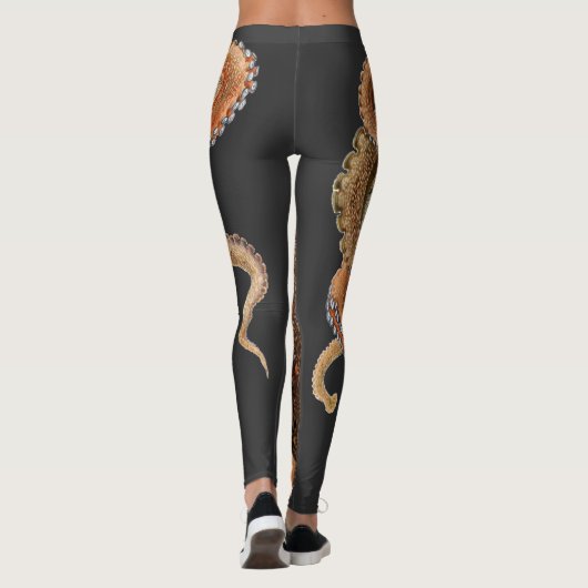octopus Vulgaris, zeedieren Leggings (Achterkant)