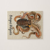 octopus Vulgaris, zeedieren Legpuzzel (Horizontaal)