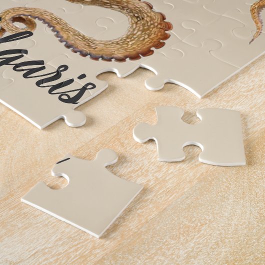  octopus Vulgaris, zeedieren Legpuzzel (Zijkant)