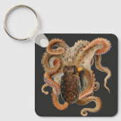 octopus Vulgaris, zeedieren Sleutelhanger (Voorkant)