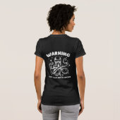 Octopus "Waarschuwing: ik heb een zwarte band in s T-shirt (Achterkant volledig)