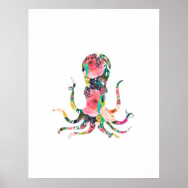 Octopus Wandenkleuterpapier Poster