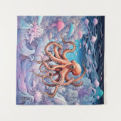 Octopus Wandkleed (Voorkant (horizontaal))