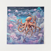 Octopus Wandkleed (Voorkant)
