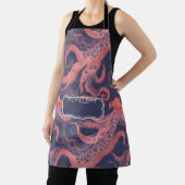 Octopus Waterverf Kleurrijk Gepersonaliseerd Patro Schort (Insitu)