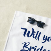 Octopus waterverf oceaan splash zijn mijn bruidsme strandlaken (In situ)