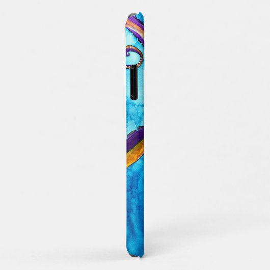 Octopus waterverf onder zee kunst Case-Mate iPhone case (Achterkant/rechts)