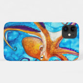 Octopus waterverf onder zee kunst Case-Mate iPhone case (Achterkant (horizontaal))