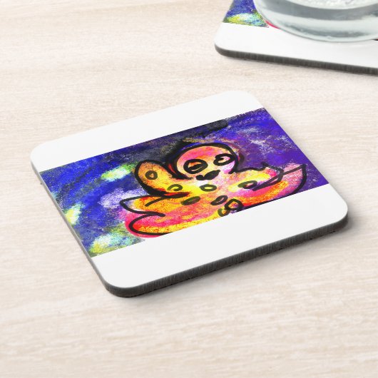 Octopus wave bier onderzetter (Linkerzijde)