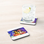 Octopus wave bier onderzetter (Rechterzijde)